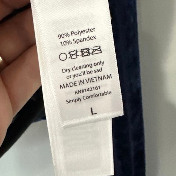 Lularoe Elegant Stevie velvet burnout bomber jacket Women's size Large - Picture 4 of 5